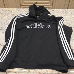 Adidas Black Pullover with White Accents